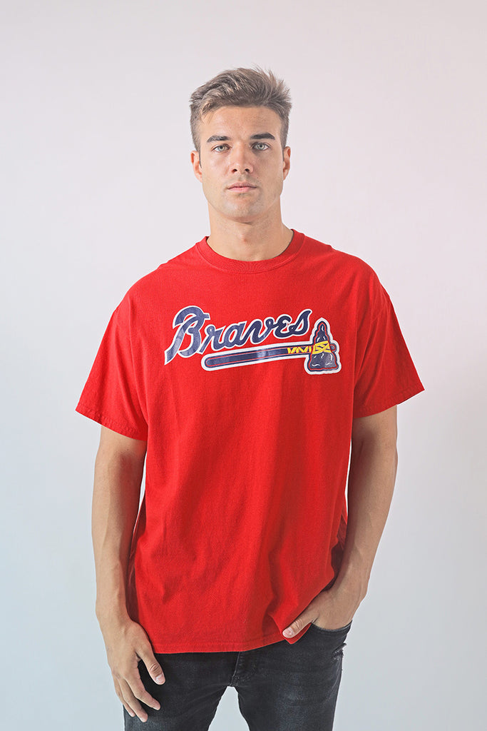 Vintage Red Atlanta Braves T-Shirt - XL