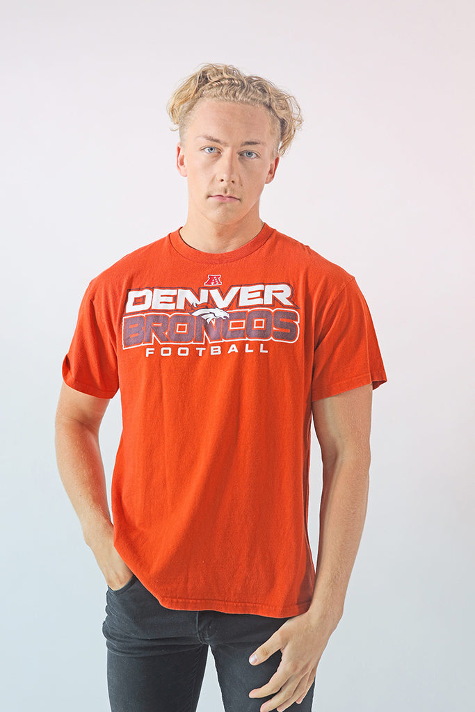 Vintage Denver Broncos T-Shirt (Orange) - L
