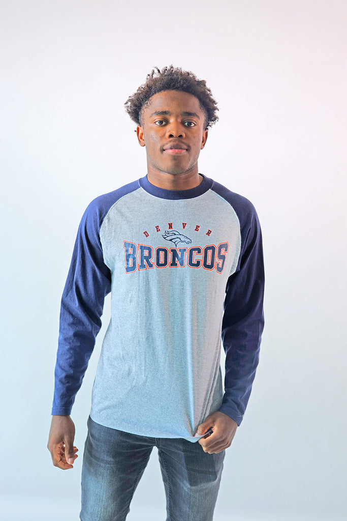 Vintage Denver Broncos Contrast L/S T-Shirt - S
