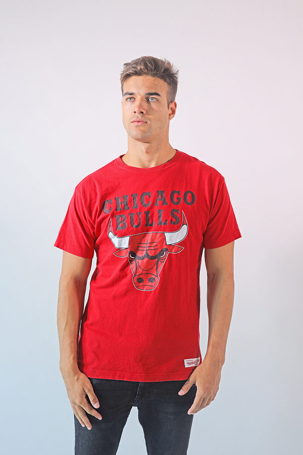 Vintage Chicago Bulls Print T-Shirt - L