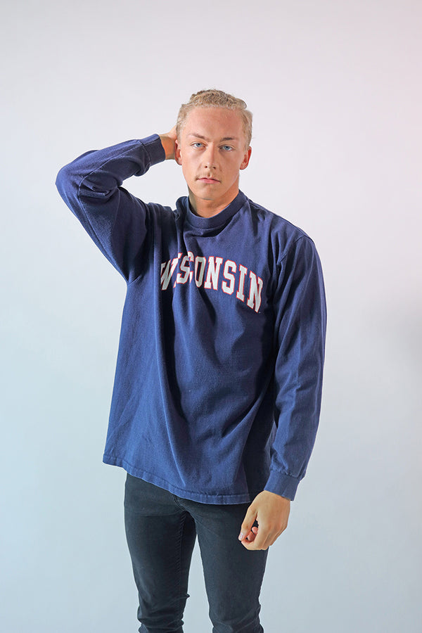 Vintage Wisconsin L/S T-Shirt - L