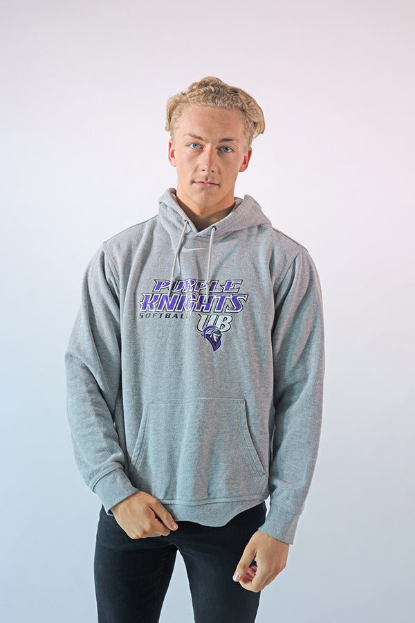 Vintage NIKE Purple Knights (Grey) Hoodie - M